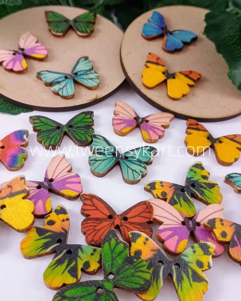 Colourful Printed Butterflies