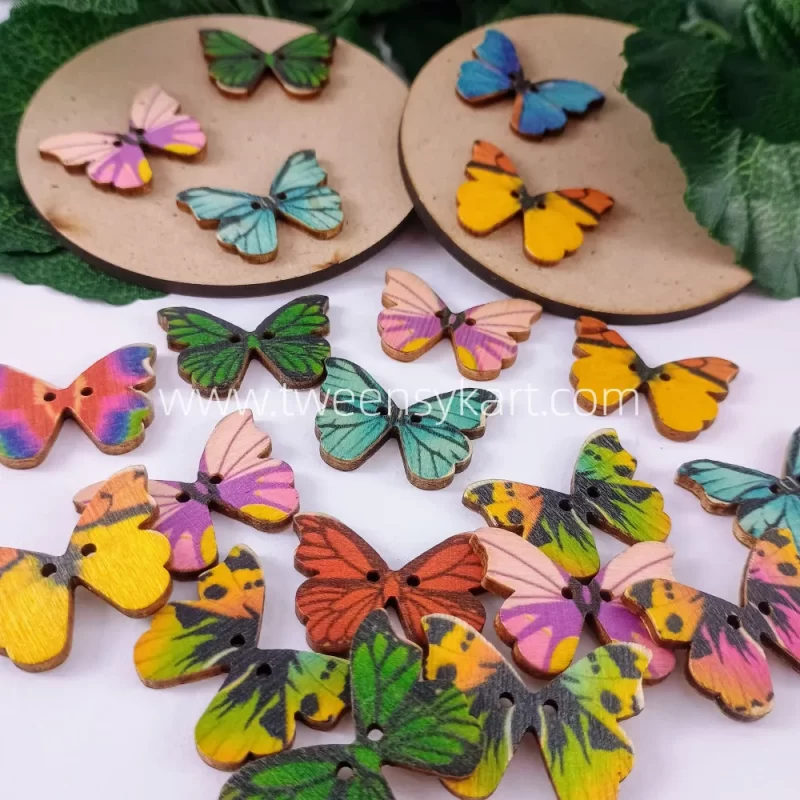 Colourful Printed Butterflies