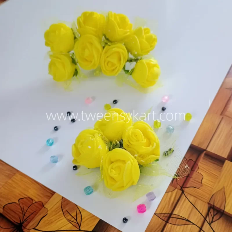 Yellow Foam Flowers