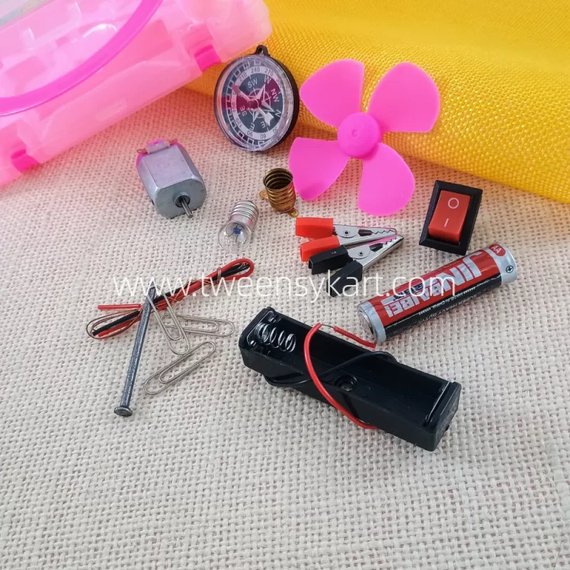 DIY Fan -Bulb Battery Kit With Compass & Battery