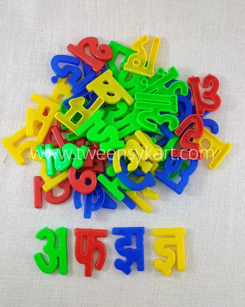 Plastic Hindi Letters