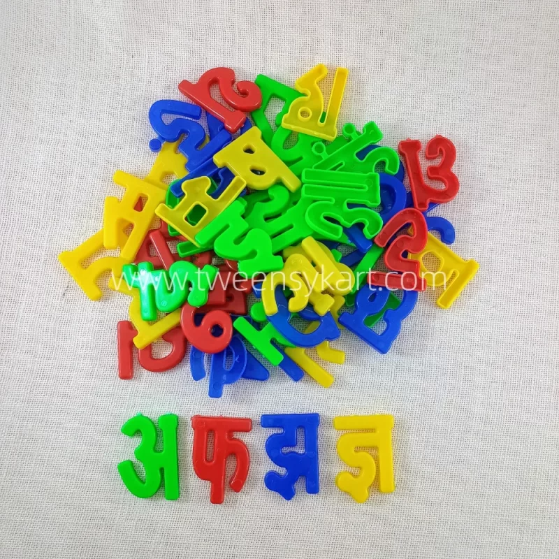 Plastic Hindi Letters