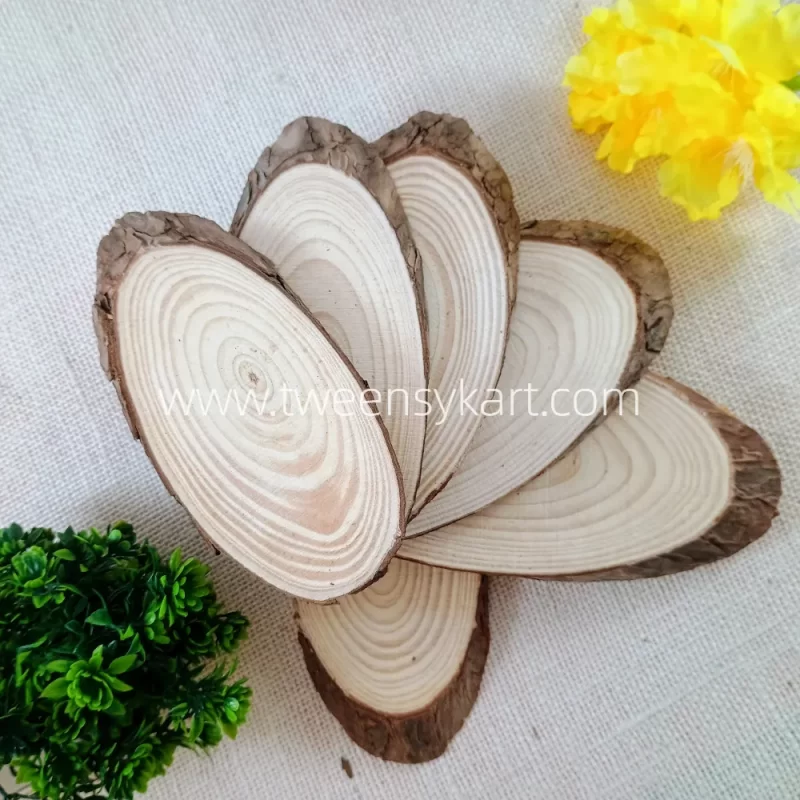 Wooden Oval Logs For Crafts