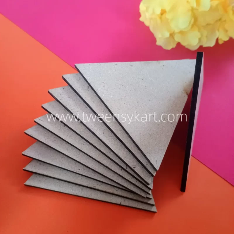 MDF Wooden Triangle Shape Cutout