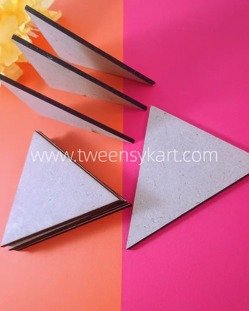 MDF Wooden Triangle Shape Cutout