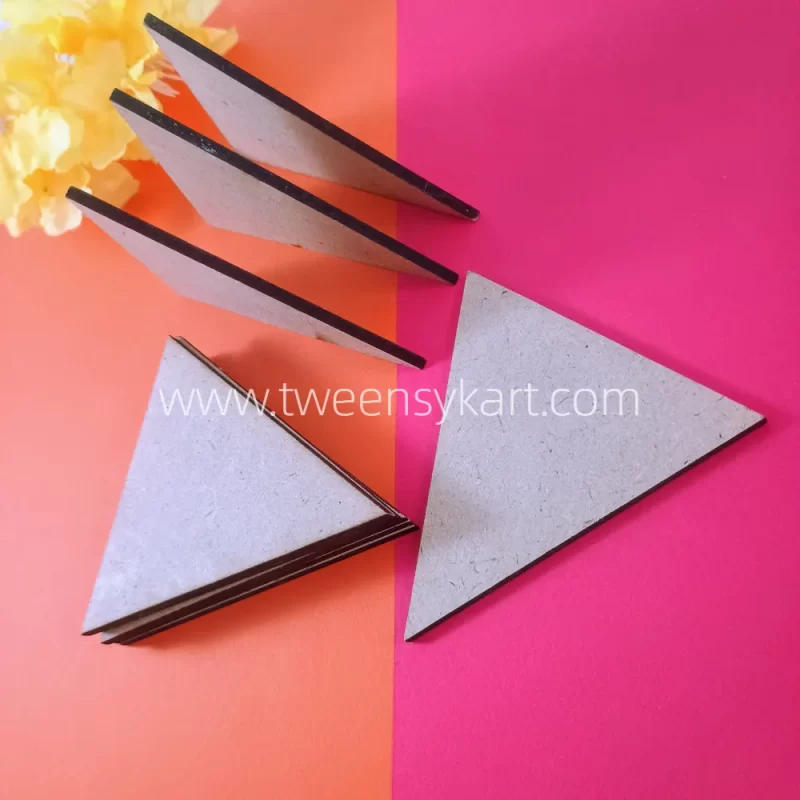 MDF Wooden Triangle Shape Cutout