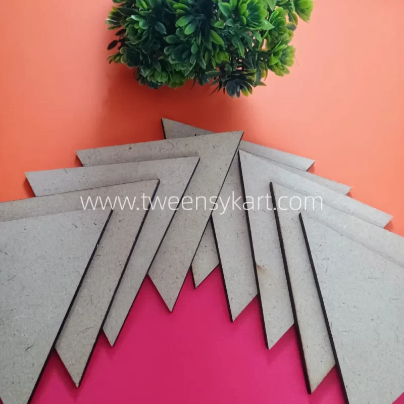 MDF Wooden Triangle Shape Cutout