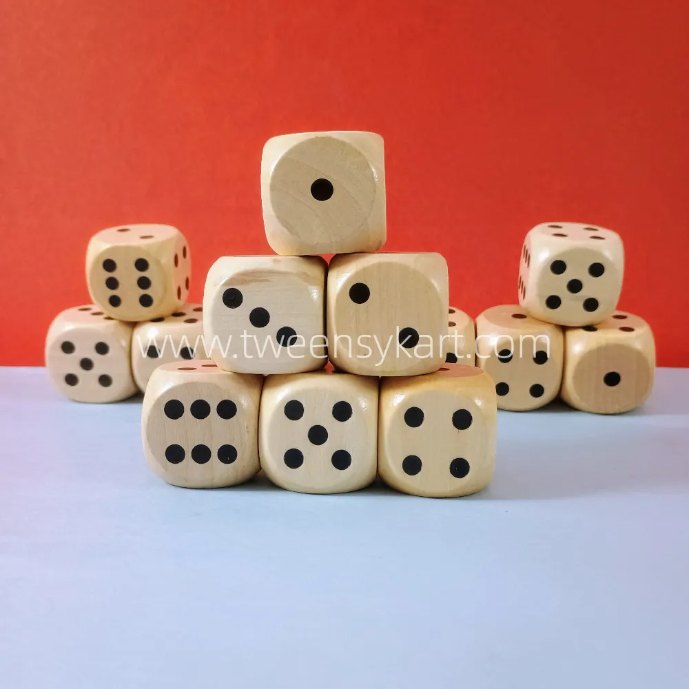 Wooden Big Dice for Play