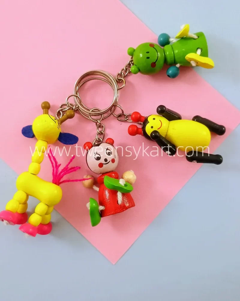 Animal Wooden Keychains