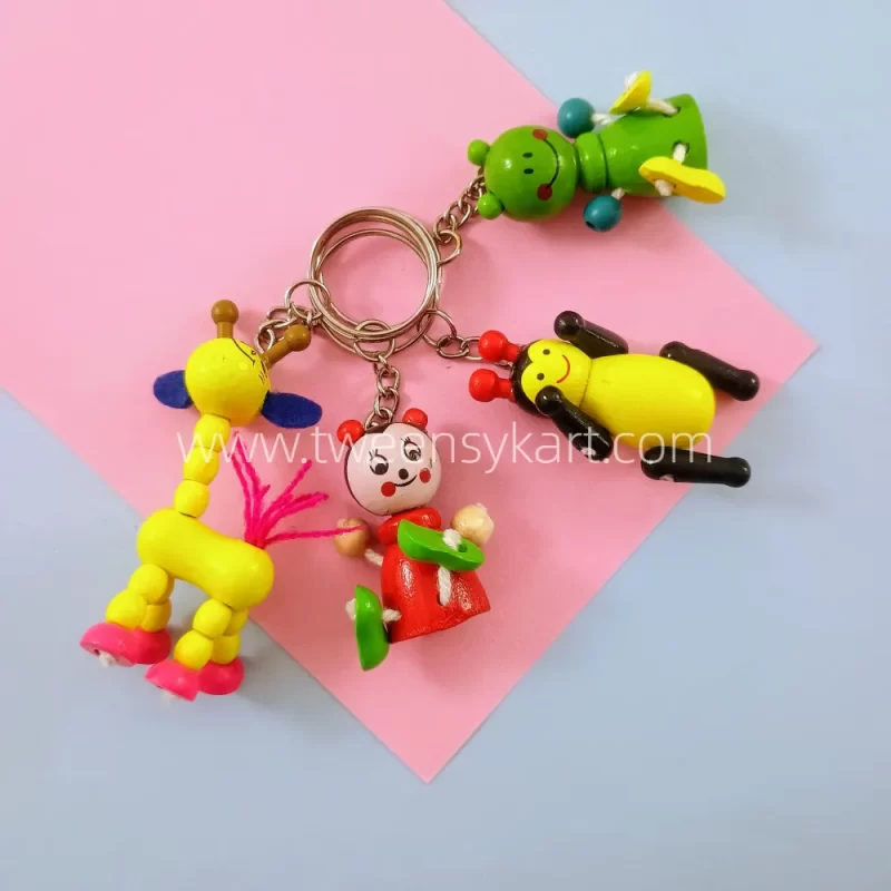 Animal Wooden Keychains