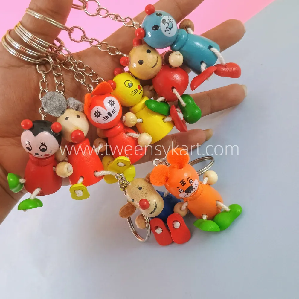 Animal Wooden Keychains