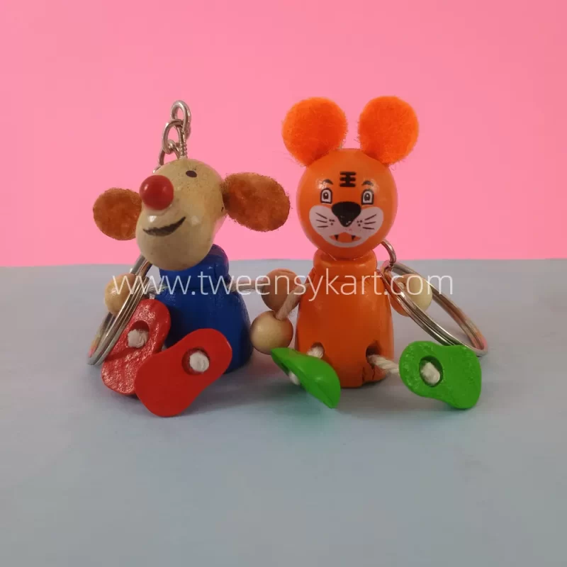 Animal Wooden Keychains