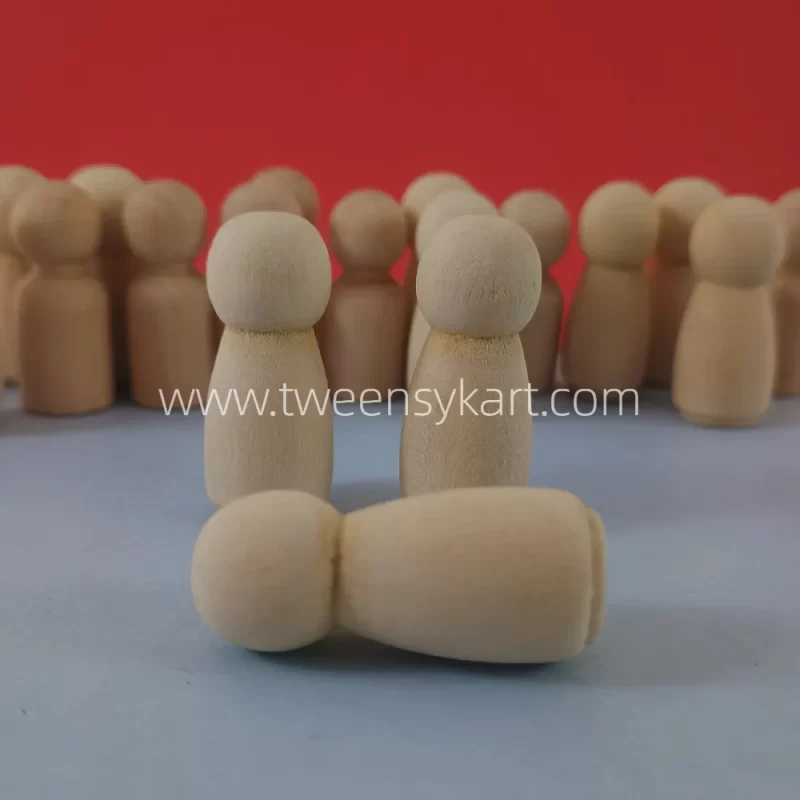 Wooden Natural Peg Dolls