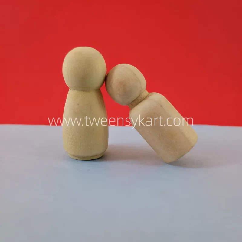 Wooden Natural Peg Dolls