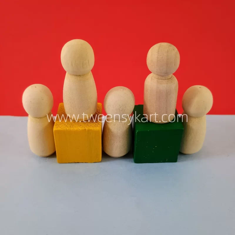 Wooden Natural Peg Dolls