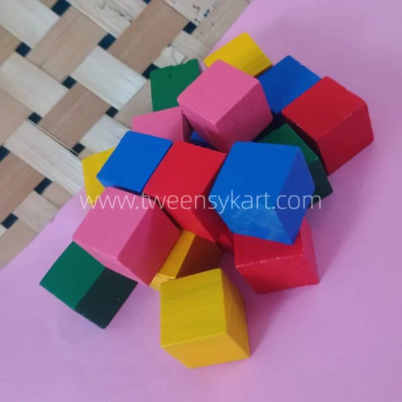 Wooden Colourful Cubes