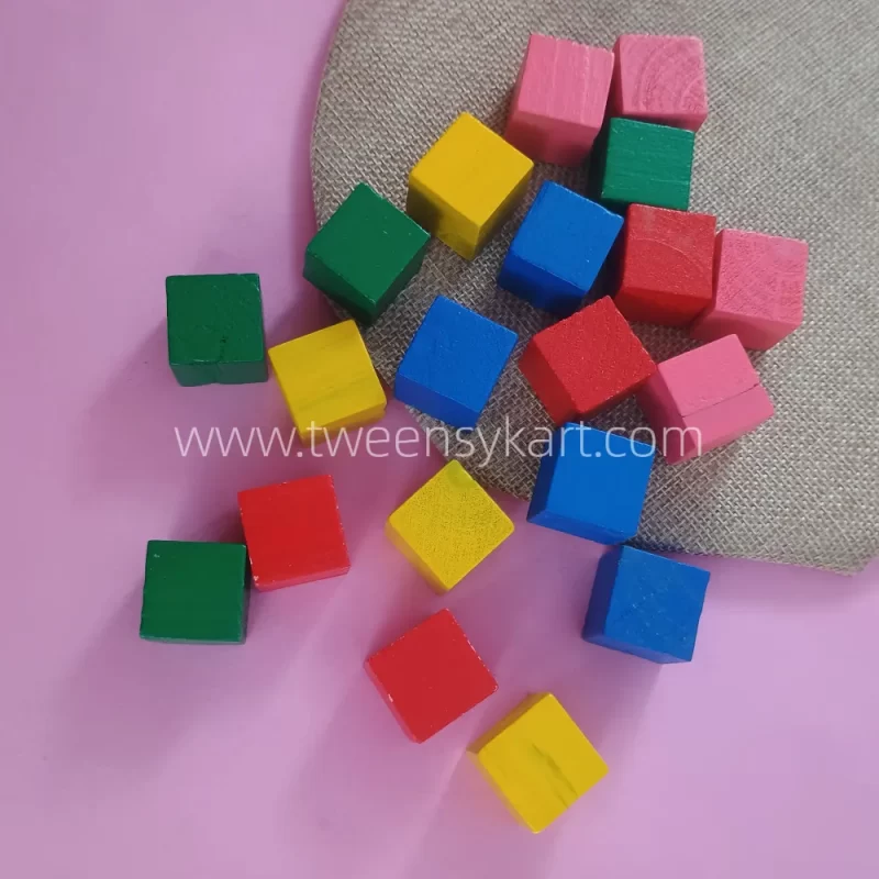 Wooden Colourful Cubes