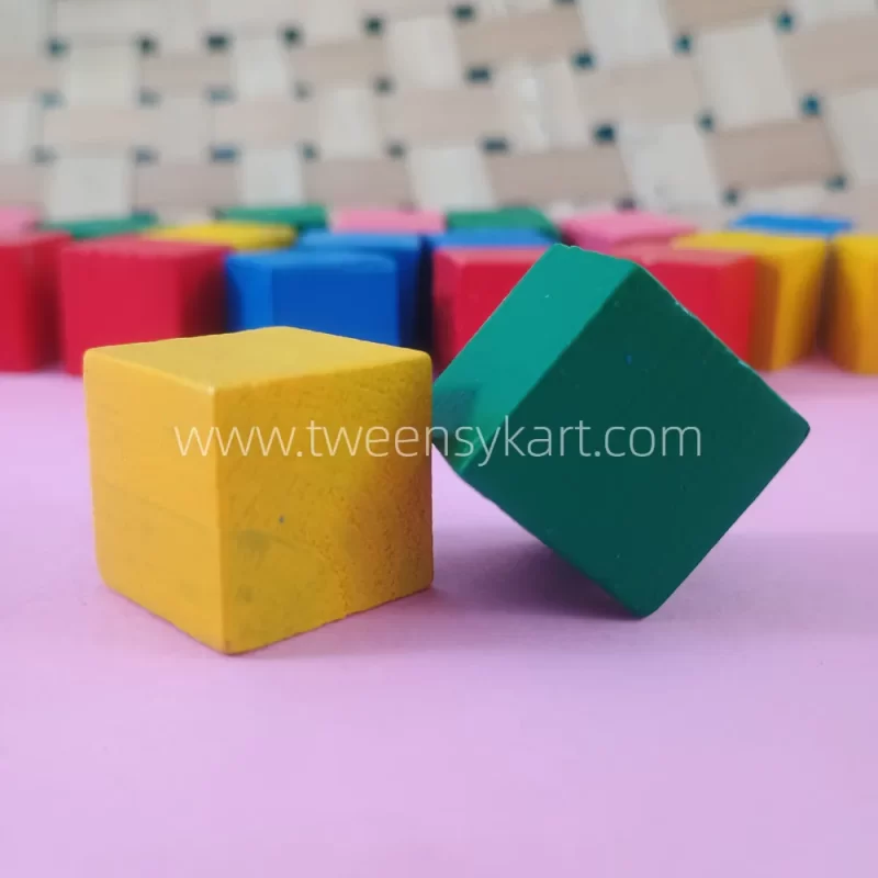 Wooden Colourful Cubes