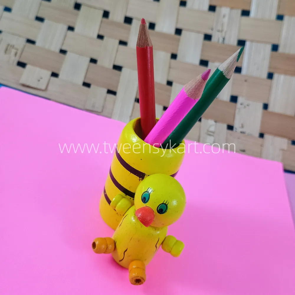 Animals Cute Pen Stand With Colour Pencil