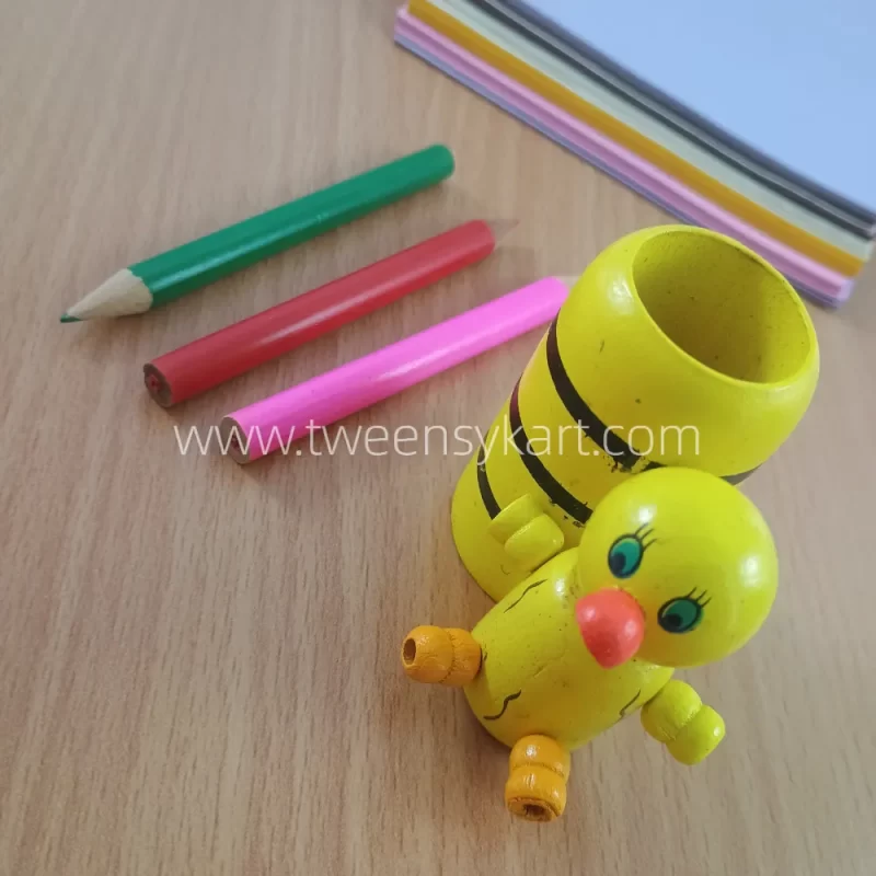 Animals Cute Pen Stand With Colour Pencil