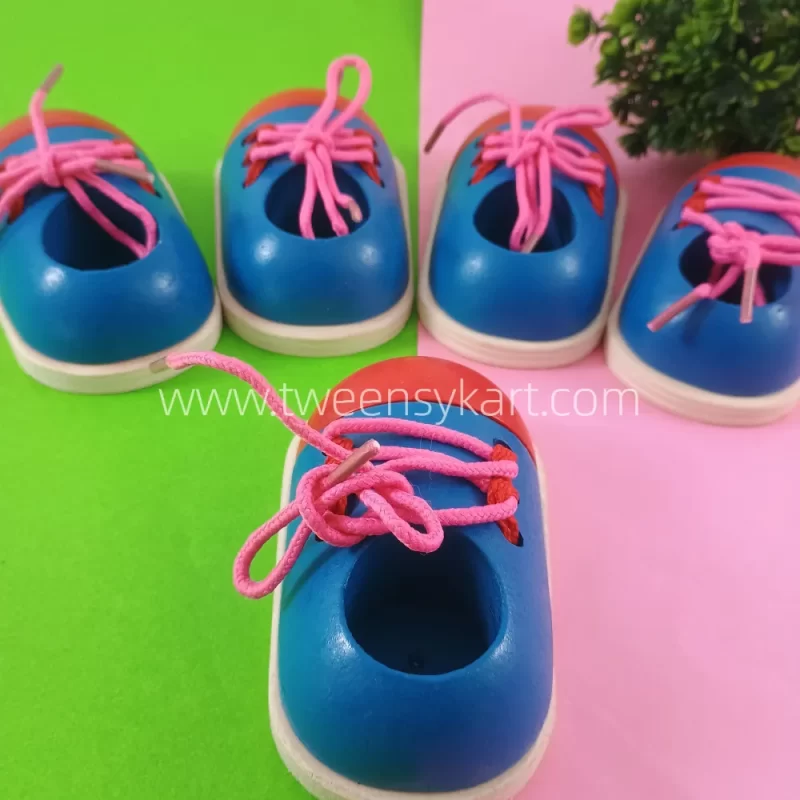 Wooden Shoes for Lacing