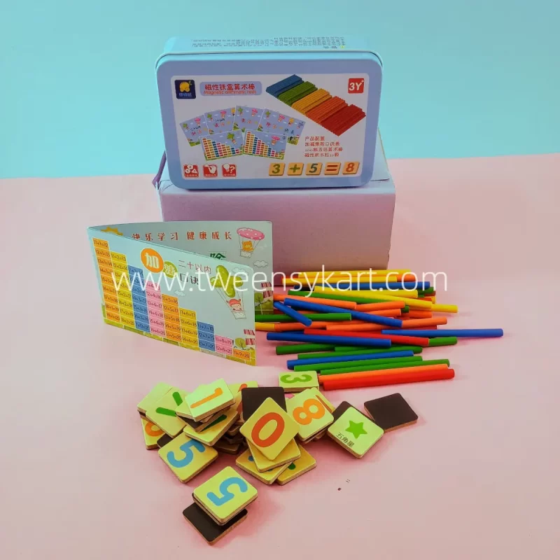 Math sticks Tin Box