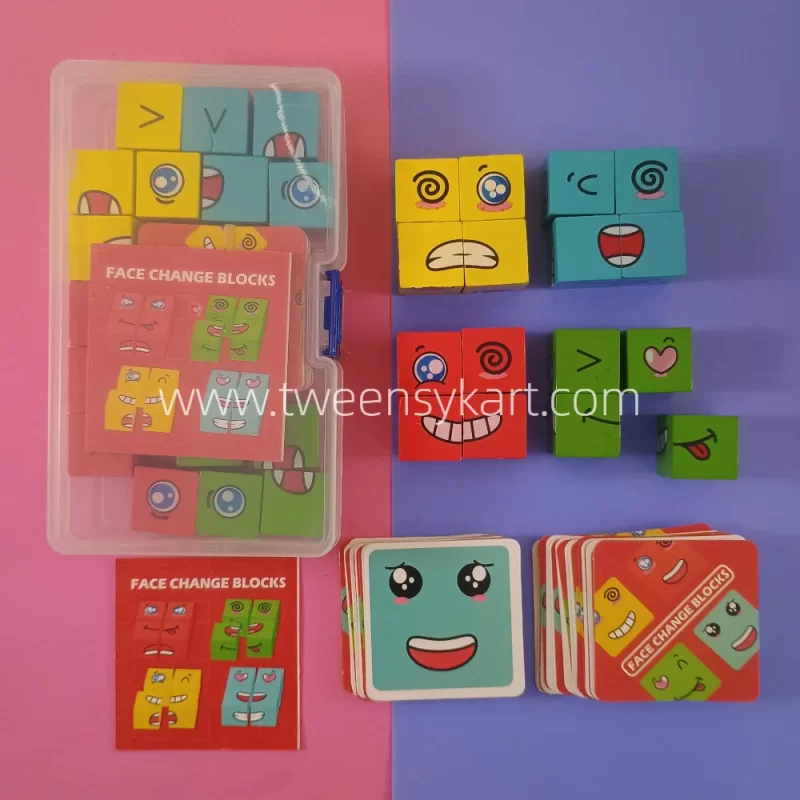 Rubik Cube Face Expression Toy