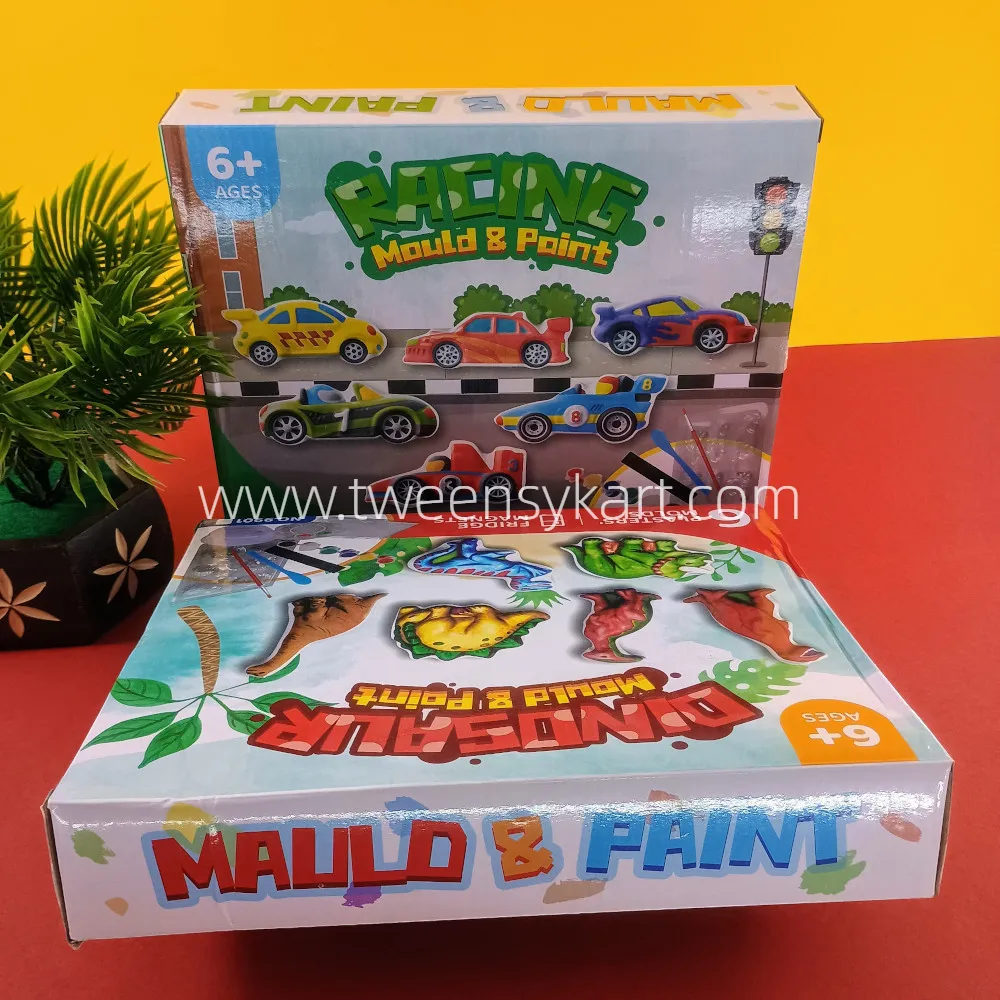 Mould & Paint Kit for Kids - Mould Material with Magnets