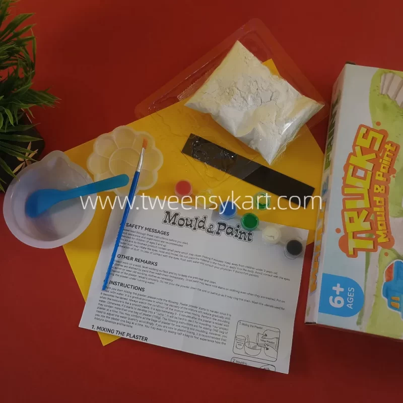 Mould & Paint Kit for Kids - Mould Material with Magnets