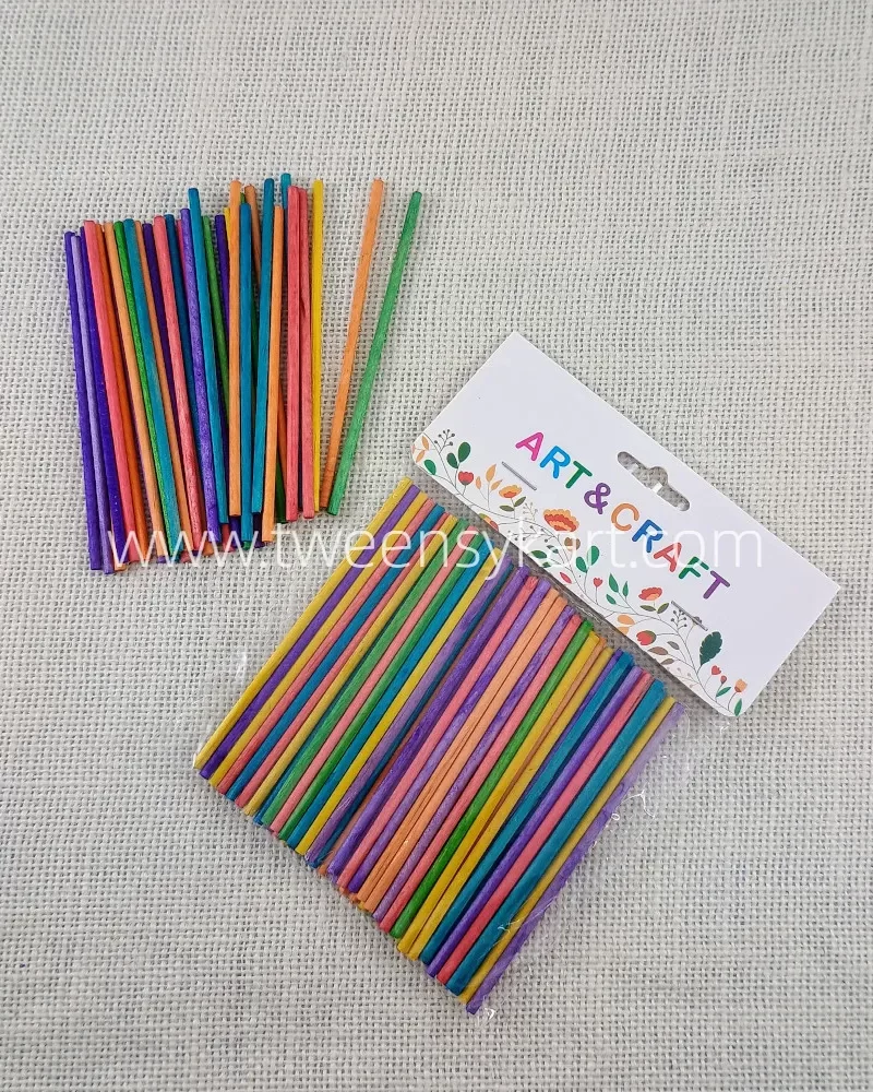 Round Colorful thin sticks