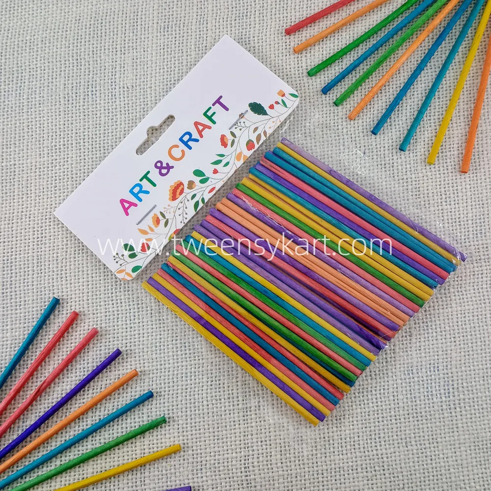 Round Colorful thin sticks