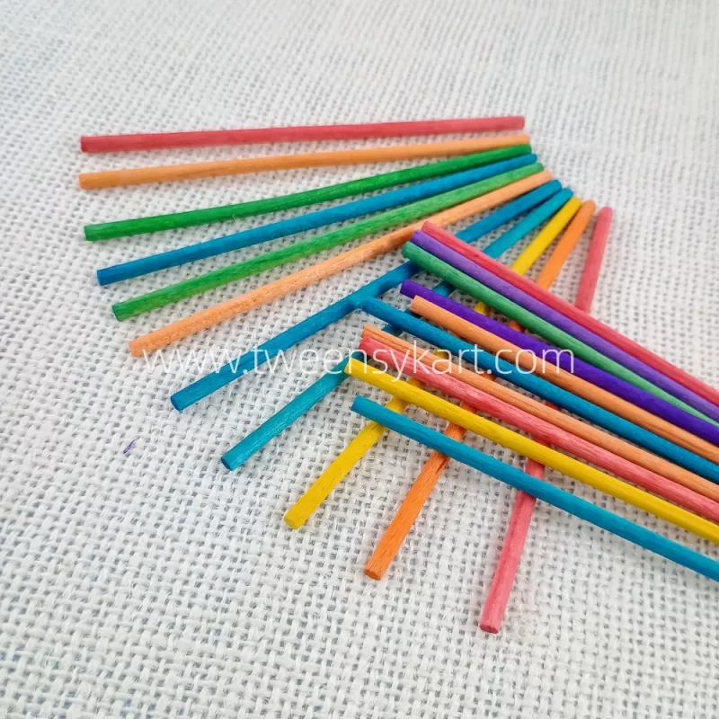 Round Colorful thin sticks