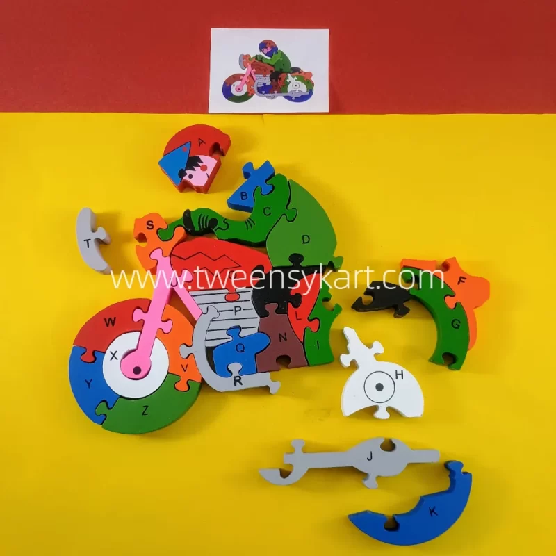 Wooden Zigsaw Numbers Puzzle