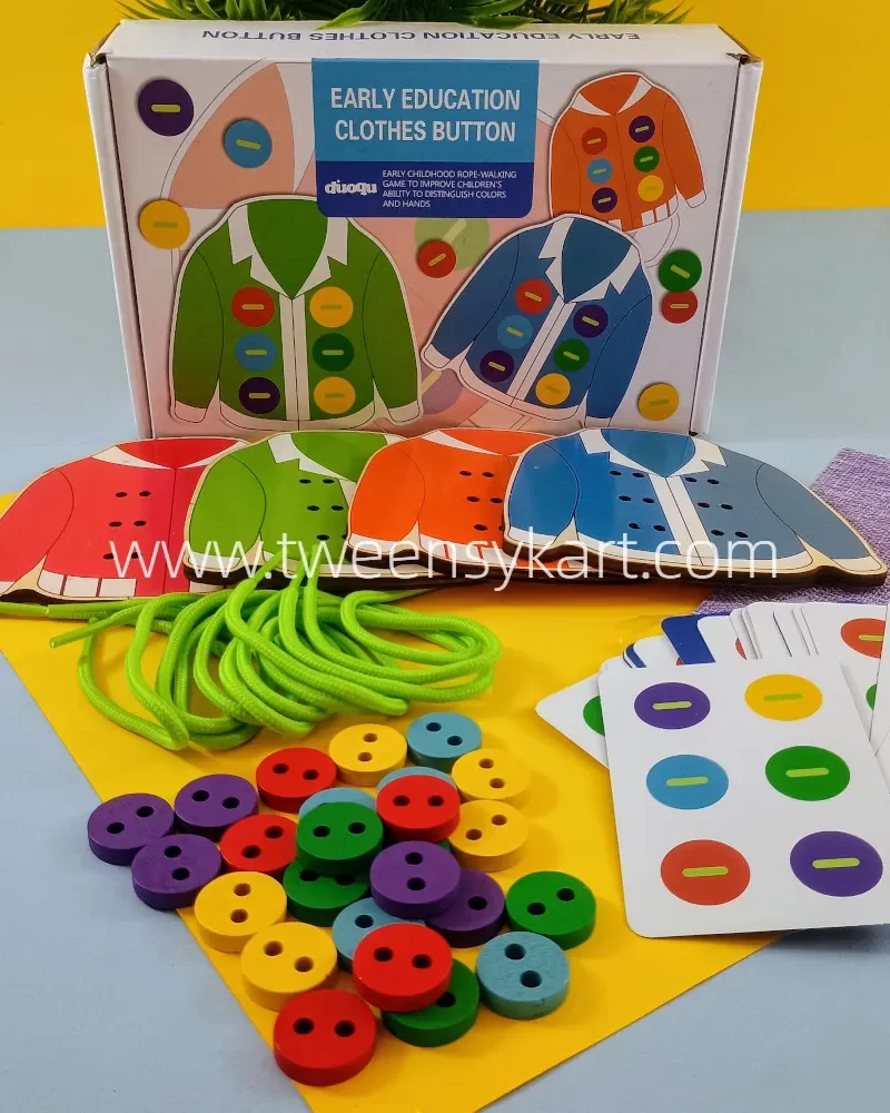 Shirt lacing Wooden Toy