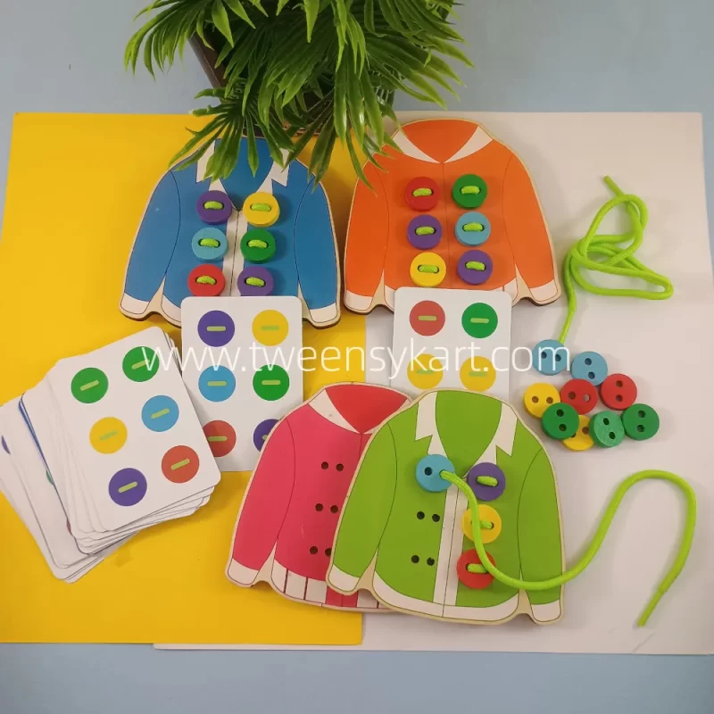 Shirt lacing Wooden Toy