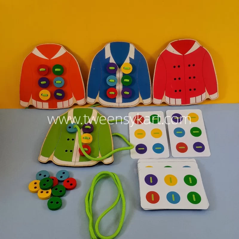 Shirt lacing Wooden Toy