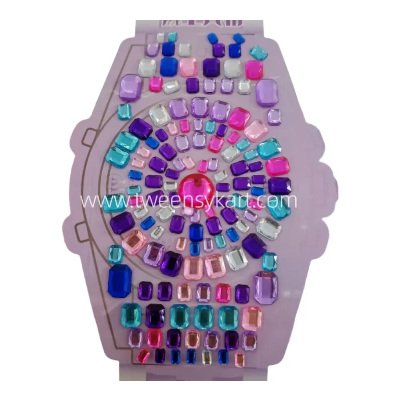 Diamond Sticker Watch Shape Sheet