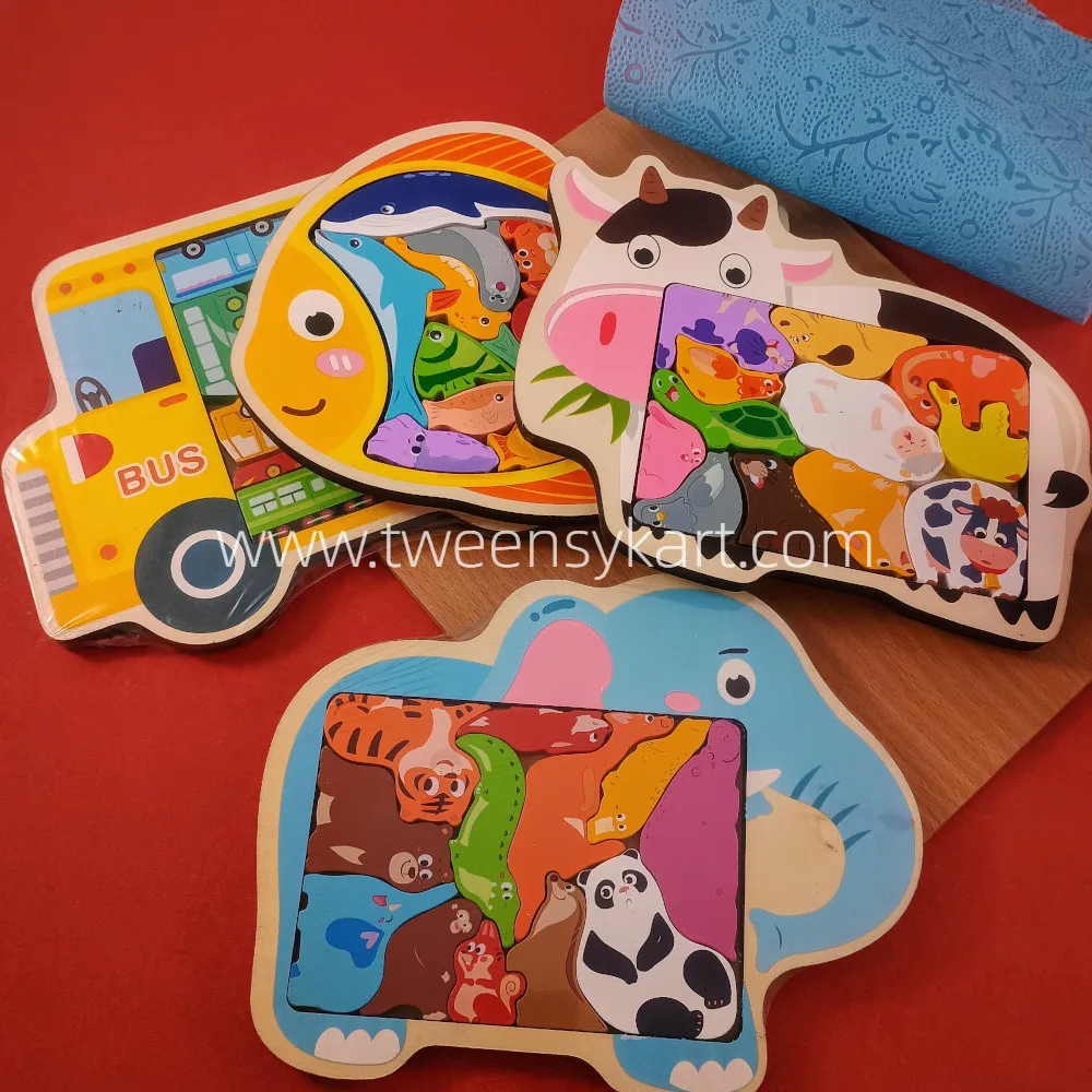 Shapes Stacking trays with Stacking Puzzle