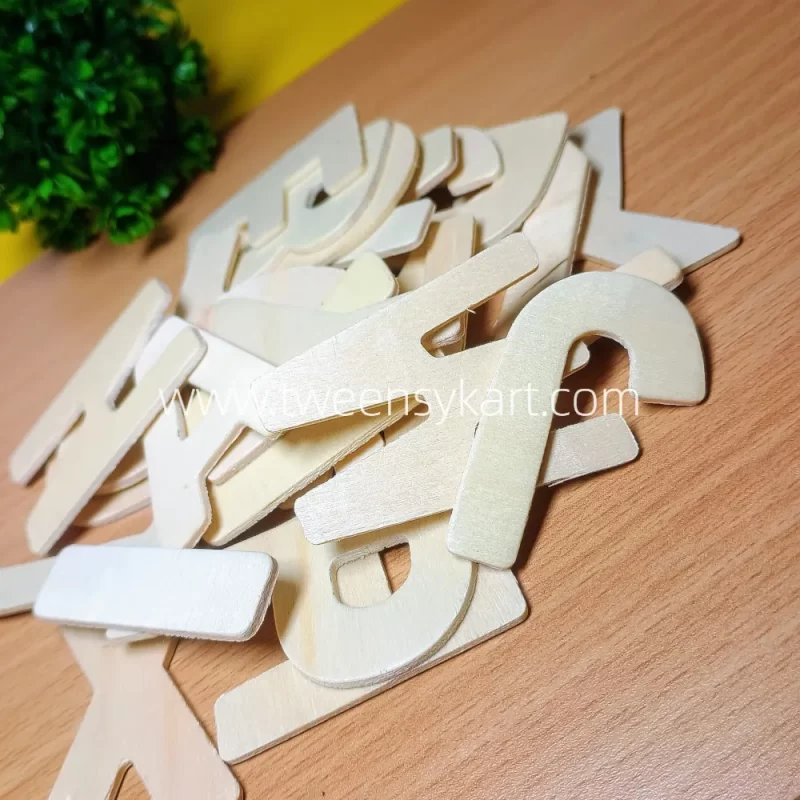 Wooden Alphabets Cutouts