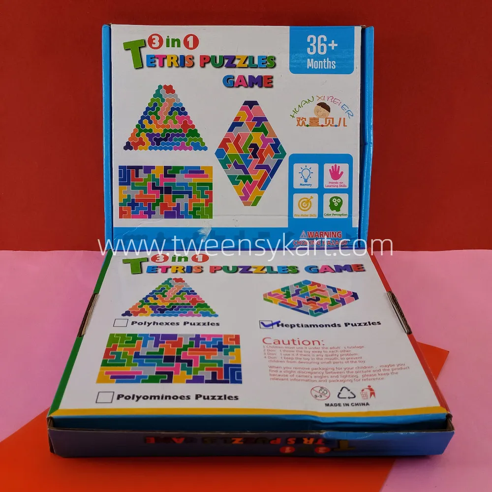 3 in 1 Tetris Puzzle Game