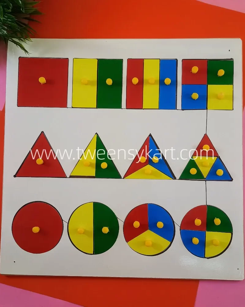 Wooden fraction Board