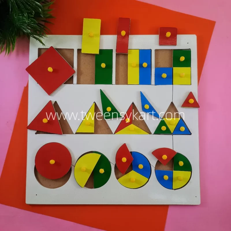 Wooden fraction Board