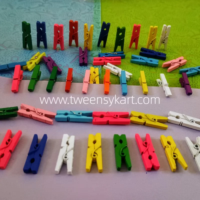 Wooden Colourful pegs