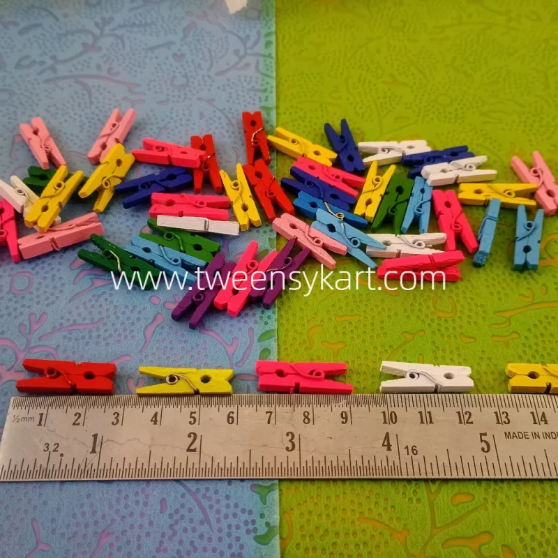 Wooden Colourful pegs