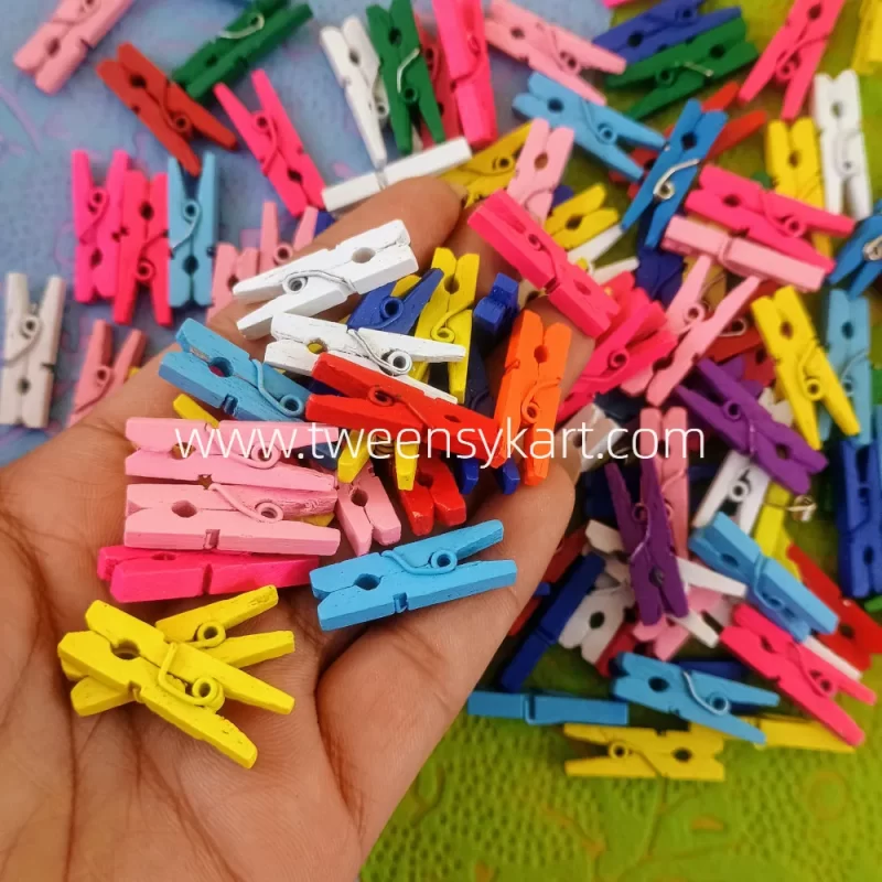 Wooden Colourful pegs