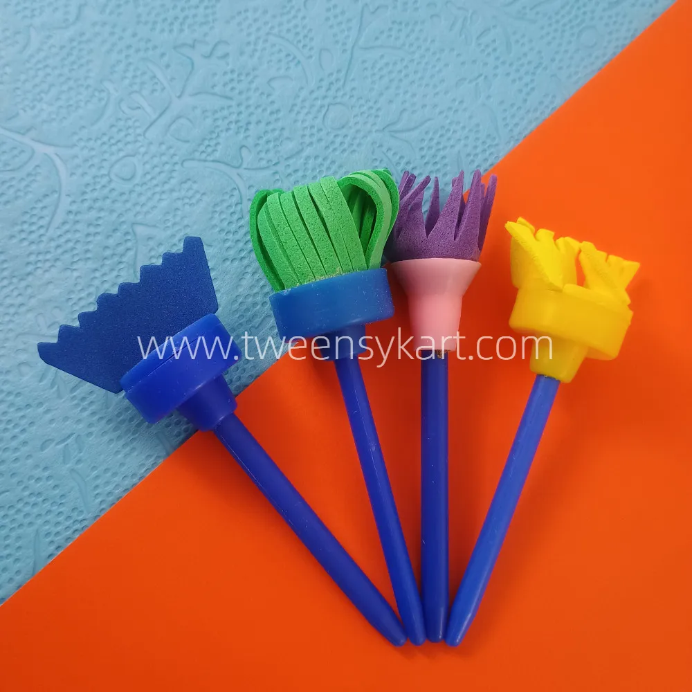 4pc Designer foam Brush