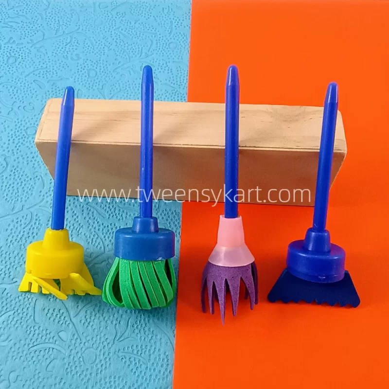 4pc Designer foam Brush