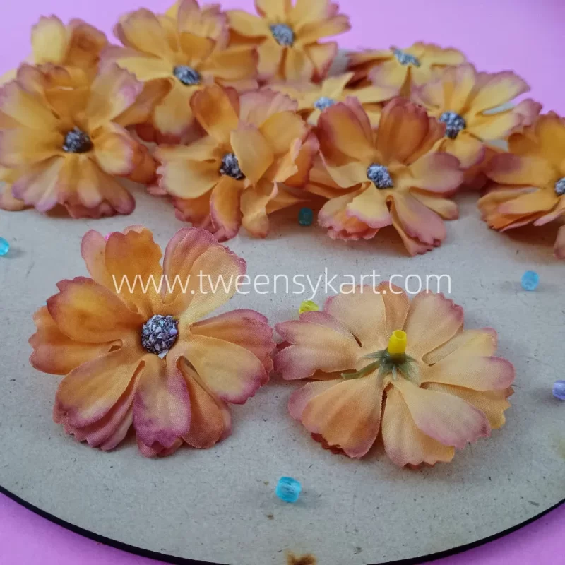 Orange Colour Flower - Artificial Flowers for Project Work