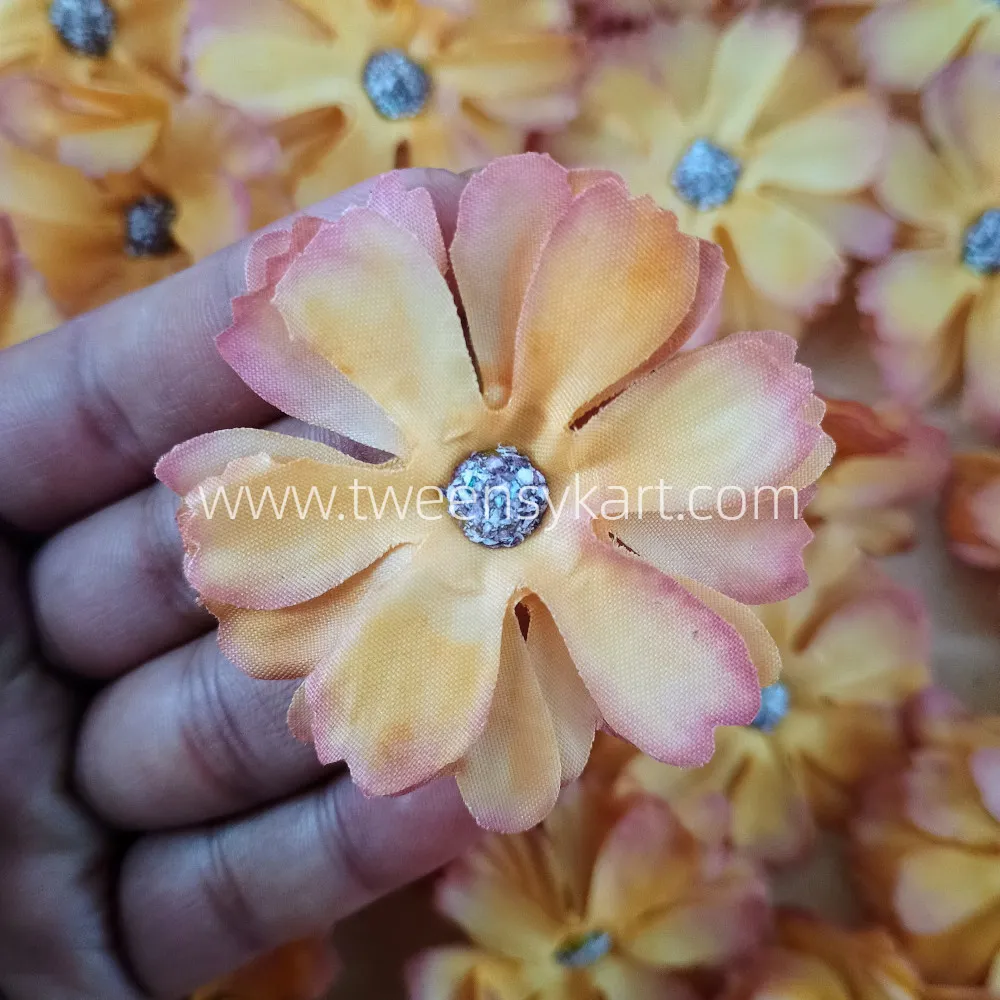 Orange Colour Flower - Artificial Flowers for Project Work