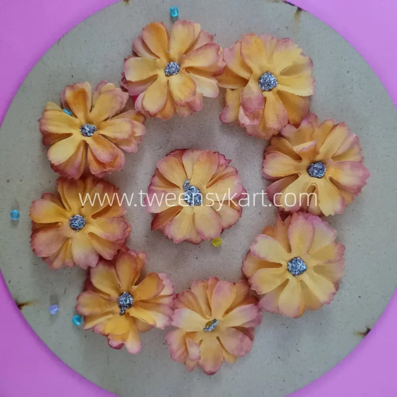 Orange Colour Flower - Artificial Flowers for Project Work